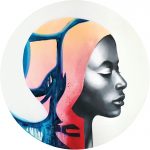 Original oil painting on wooden panel